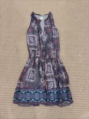 Shoshanna Purple Paisley Sleeveless Coverup Dress